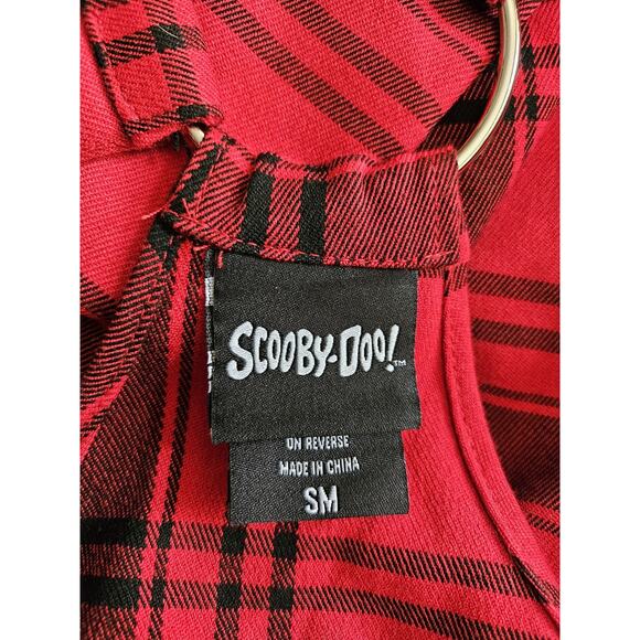 Scooby-Doo The Hex Girls Skirtall Dress Sz S Red Black Plaid Hot Topic - Picture 5 of 5